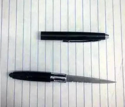 安检钢笔